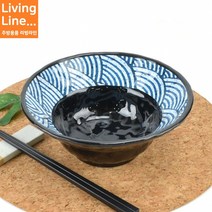 Kitchen 업소용 고급 멜라민 우동기 라면기 파도볼 한식 일식 면기볼 덥밥 그릇, ♥Kitchen_삿갓볼 파도 MN-5008♥, 1개