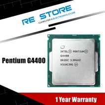 인텔 펜티엄 G4400 3.3GHz 듀얼코어 듀얼 스레드 CPU 프로세서 2M 54W LGA 1151, 한개옵션0