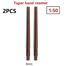 핸드 리머 테이퍼 핀 핸드 리머 1:50 원추형 각도 샤프 수동 HSS 합금강 9XC 블레이드 생크 머신 CNC 도구, 05 2pcs 8mm
