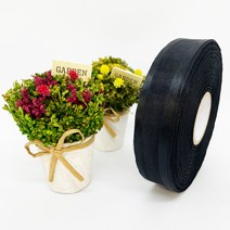 포장 리본 끈 제이제이리본 양단오간디B 7mm 15mm 25mm 40mm 20컬러 ( 길이 45M 90M ) 공단리본, OB1, 40mm(45M)