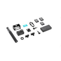 DJI Osmo 액션 4 어드벤처 콤보 방수 카메라 11.3 in치 센서 10 비트 D통나무 M 컬러 퍼포먼스 4K 120fps, [02] SD 64GB, [02] Adventure Combo