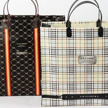 노크원 쇼핑백, 3매입, 07체크1800 pp쇼핑백_아이보리