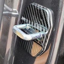 BMW 범용 도어스트라이커 도어체커 악세사리 튜닝 파츠 몰딩커버 용품 2시리즈 5시리즈, M로고, 제너럴 실버(4개세트)