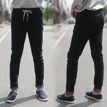 매일입고싶은 청바지 남성 빅사이즈 데일리스타일 간절기 진청 스판 남자 블랙