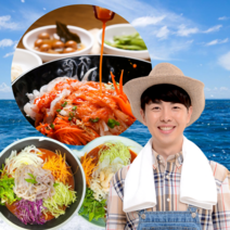 (명품) 한치 물회 세트 모듬 오징어 소라 육수 소스 물회용 밀키트 캠핑음식, 옵션4. 모듬물회(1인분), 2개