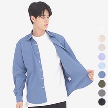 라틱 남자 링클프리 오버핏 캐주얼 셔츠