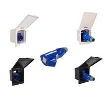 캠핑카 카라반 보트 개조 부품 DIY 용품 부속 220v-240v 16a 외부 플러시 후크 업 전원 콘센트 트레일러 플러시 입구 소켓 자동차 액세서리, a