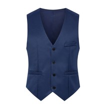 FANSYLI 남성 정장 조끼 봄 가을 비즈니스 레저 전문 정장 조끼 캐주얼 파티 베스트 652호 7C