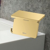 골드 스텐휴지걸이 선반형 골드 욕실휴지걸이 IBA6602, 단품