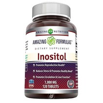 Amazing Nutrition 어메이징뉴트리션 이노시톨 효능 1000mg Non-GMO 글루텐프리 (120정), 120정, 1개
