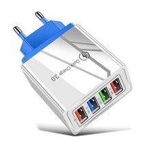멀티탭영국/미국/EU 플러그 범용 4 포트 빠른 충전기 벽 USB 변압기 전원 공급 장치 어댑터 여행 휴대 전화, 03 US