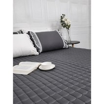 위드베딩 (MOC) 순수면모달(모달코튼) 사계절용 카페트 겸 패드 퀸 Q, 차콜