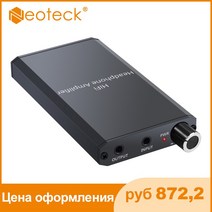 미니앰프 Neoteck16300Ω 이어폰 증폭기 2 단계 게인 스위치 향상된 기능 Aux In 휴대용 하이파이 오디오 인 헤드폰 출력