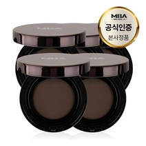 MBA 새치 흑채 자연스러운 헤어 커버 영양공급 모발아 더마 헤어 쿠션 15g (딥 브라운 색상), 딥브라운, 5개