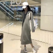 여행원피스 앞단추 마실룩 편안한 후드 롱 원피스 여름휴가룩