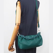 2way 스트랩 비비드 체인 여성 셔링 만두백 20대 30대여성