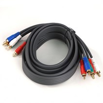 컴포넌트 케이블 RCA 5선 5RCA 영상 음성 2m AV520, 1개