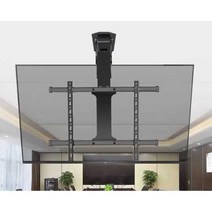 천장형TV거치대 티비거치대 브라켓 TV 걸이 모니터, 32-75인치 자동 접이식