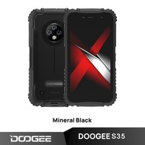 공기계 DOOGEE S35 Rugged Phone Sony 13MP Triple Camera Mobile Phones 360 All Round Protection 3GB＋16GB Cellphone 4350mAh, Black