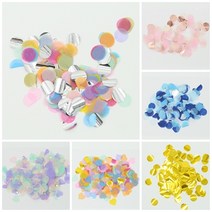 파티지엥 콘페티 컨페티 종이 결혼식 꽃가루 조화 장미 꽃잎, (컨)3.레인보우3-30g