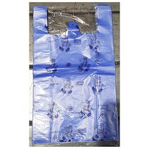 비닐 봉투 곰무늬 백색 푸르미 40cm 봉지 일회용 업소 +/PT231308EA, PM 1