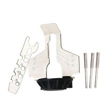 무선 전동드릴 샌딩 도구 샤프닝 어태치먼트 체인 톱 로터리 드릴 핸드 액세서리, Silver, CHINA