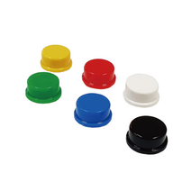 택트 푸쉬 스위치 캡 (빨강 초록 파랑 노랑 백색 검정), 빨강