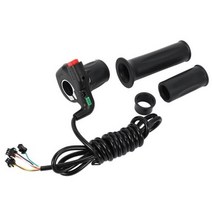 전기 자전거 24 36 48v 스로틀 회전 수정 된 속도 제어 핸들 바 스로틀 배터리, 36v