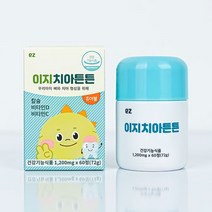 이지바이오메드 이지치아튼튼 유아 치아영양제 사과맛 츄어블 72g, 1개, 60정