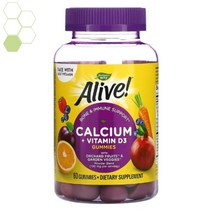 네이처스웨이 칼슘 비타민d3 구미 젤리 60구미, 1