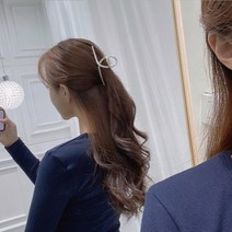 메탈 꼬임 빅사이즈 헤어집게핀 집게핀 헤어핀 반묶음머리핀 헤어집게 머리핀
