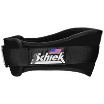 Schiek 스포츠 모델 2006 나일론 15.2cm(6인치) 웨이트 리프팅 벨트 - XL 퍼플113389, Black