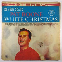 (중고LP) PAT BOON WHITE CHRISTMAS (인테리어용. 수집용)