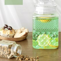 사탕 쿠키 과일청 글라스자 식탁위 소품 밀크글라스 이쁜 핫 감성 커피 물컵 티, 1개, 노블 글라스자 1800ml