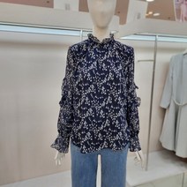 JJ JIGOTT 제이제이지고트 프릴 장식 쉬폰 블라우스 GK2A0BL21