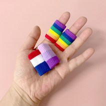 레인보우 손가락아대 손가락커버 10P, 10개