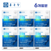종근당 알티지 rtg 오메가3 30캡슐 1개월분 오메가 혈행 개선 눈 영양제, 6개