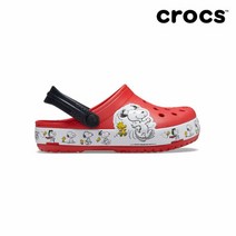 크록스 [크록스] 키즈 펀랩 스누피 클로그 레드 206176-8C1