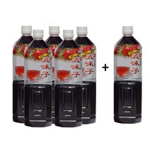 프리미엄 청정지역에서 자란 오미자!! 대용량 !!) 당일발송!!, 5병, 1500ml