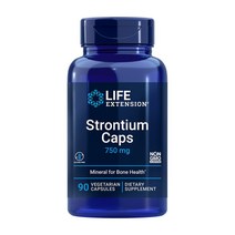 Life Extension 스트론튬 캡스 750 mg 90 베지캡슐, 1병, 90정
