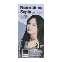 푸드어홀릭 1분 너리싱 먹물 헤어칼라크림 3N 흑갈색