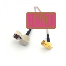 [폴리에이브이] RG-179 ㄱ자형 SMA(숫)-ㄱ자 RF(숫) 케이블-1M, 상세내용표시
