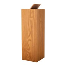 고급 원목 사각 쓰레기통 휴지통 우드 인테리어 스퀘어 심플, E 21x21x65