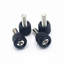 특수볼트플라스틱 나사 흰색 검정색 머리 크로스 그루브 볼트 컴퓨터 케이스 M3 M4 6-32 헤드 탄소강 스레, 02 Black_02 8mm_01 M3