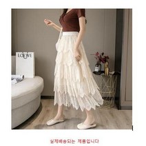 SAMARA 소울 플라워 도트 밴딩 롱스커트 밴딩스커트 레이스 스커트 롱치마