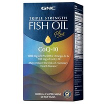GNC 피쉬오일 오메가3 코큐텐 코엔자임 60캡슐 해외, 4개