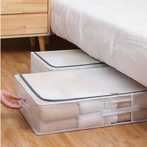 (사은품증정) 침대밑수납 언더베드 이불 옷 정리 보관함 접이식 보관팩, 60L(80x47x15cm), 1개