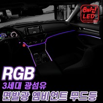 해신LED 올뉴K3전용 3세대 광섬유 해신RGB 엠비언트 무드등, 선택1.블루투스 통합제어 4M