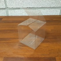 나이스팩 정사각형 PET 투명박스 8.5cm x 8.5cm 25장