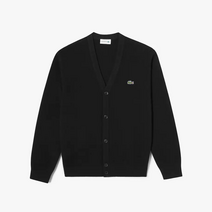 라코스테 남자 가디건 베이직 V넥 방모 AH360E-52N 031 블랙